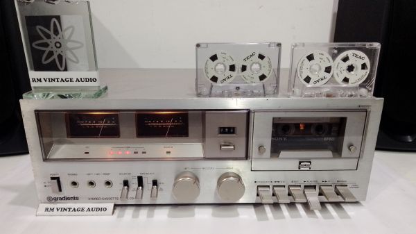 (((VENDIDO))) TAPE DECK GRADIENTE CD-3700 RESTAURADO CABEÇA NOVA IMPECÁVEL